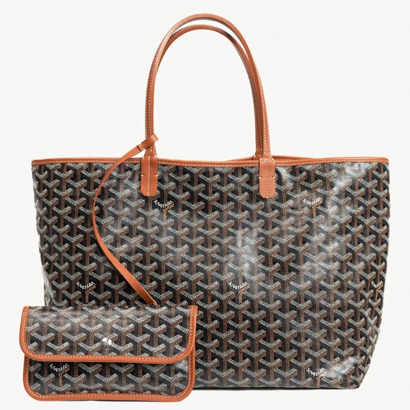 Goyard Saint Louis PM Black Goyardine Canvas Tote - Picture 1 of 11